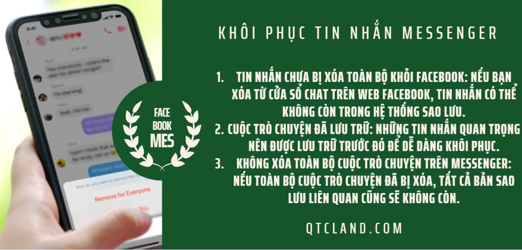 Điều kiện khôi phục tin nhắn